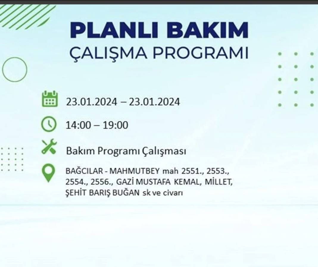 İstanbul karanlığa gömülecek! 22 ilçede saatlerce elektrik gelmeyecek! Hangi ilçelerde elektrik kesintisi var? 10